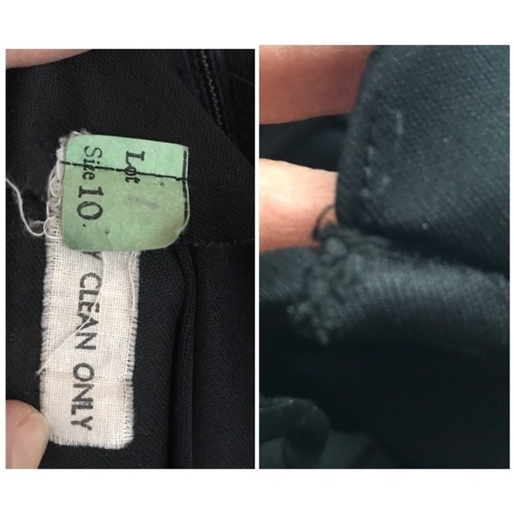 Vintage Fur Trim Shawl Cape Cloak & Dress size 10 - Picture 6 of 10